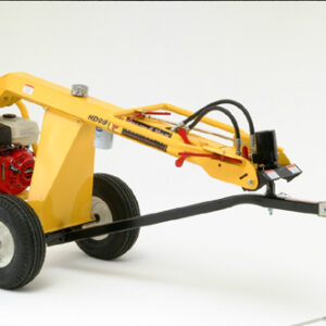 Towable hydraulic post hole digger with earth auger bit
