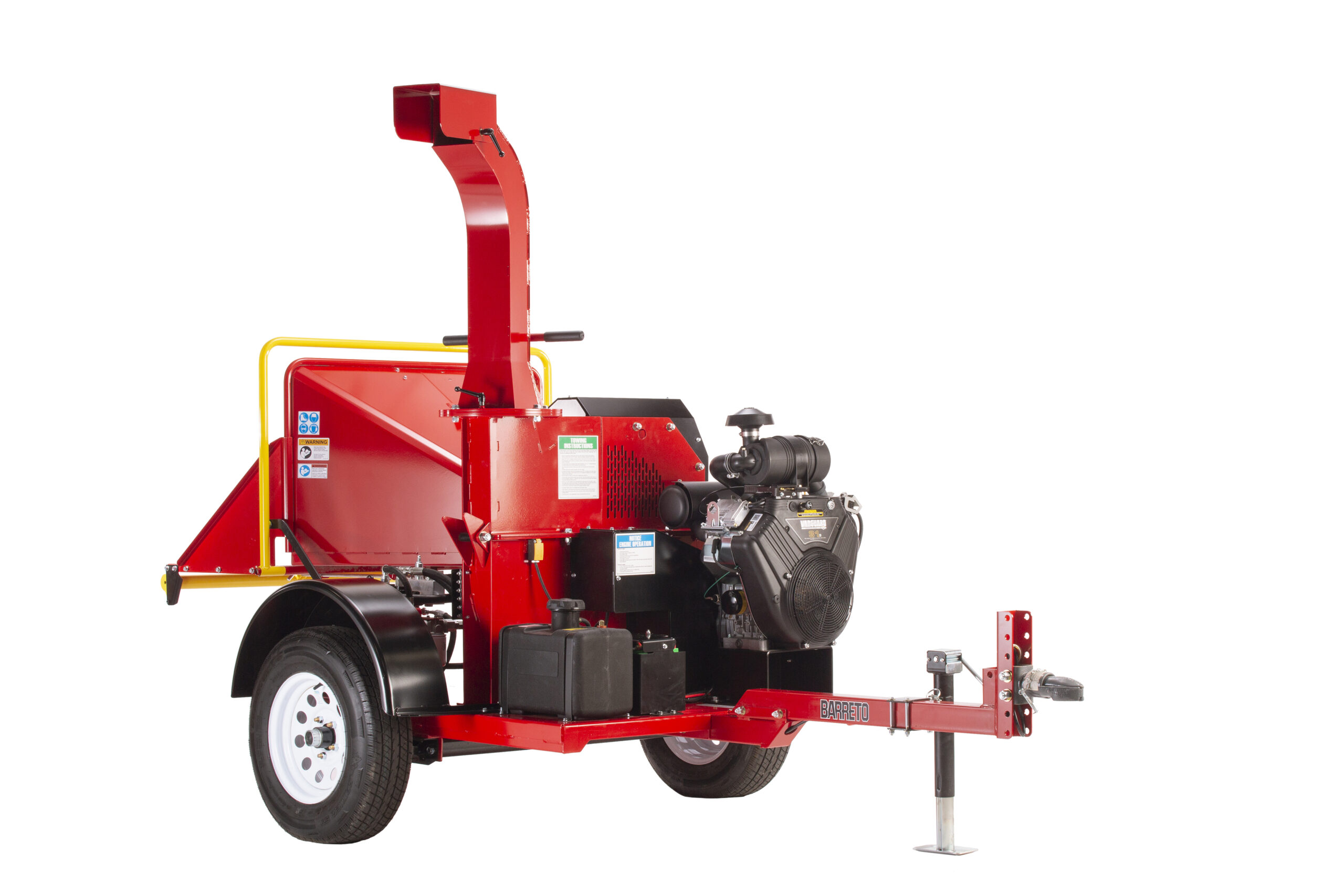 chipper-rental-7inch Barreto 3107C brush chipper with 7-inch capacity for property cleanup