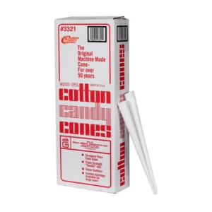 cotton candy cones – 12-inch heavy-weight Southern Kraft paper with triple-wrapped handle