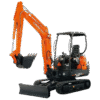 Kubota KX71-3 mini excavator rental in Summerville, SC – Cross County General Rental